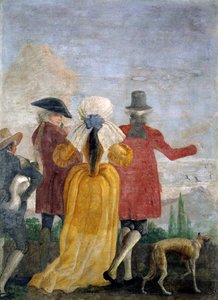 De wandeling, c.1791 door Giovanni Domenico Tiepolo